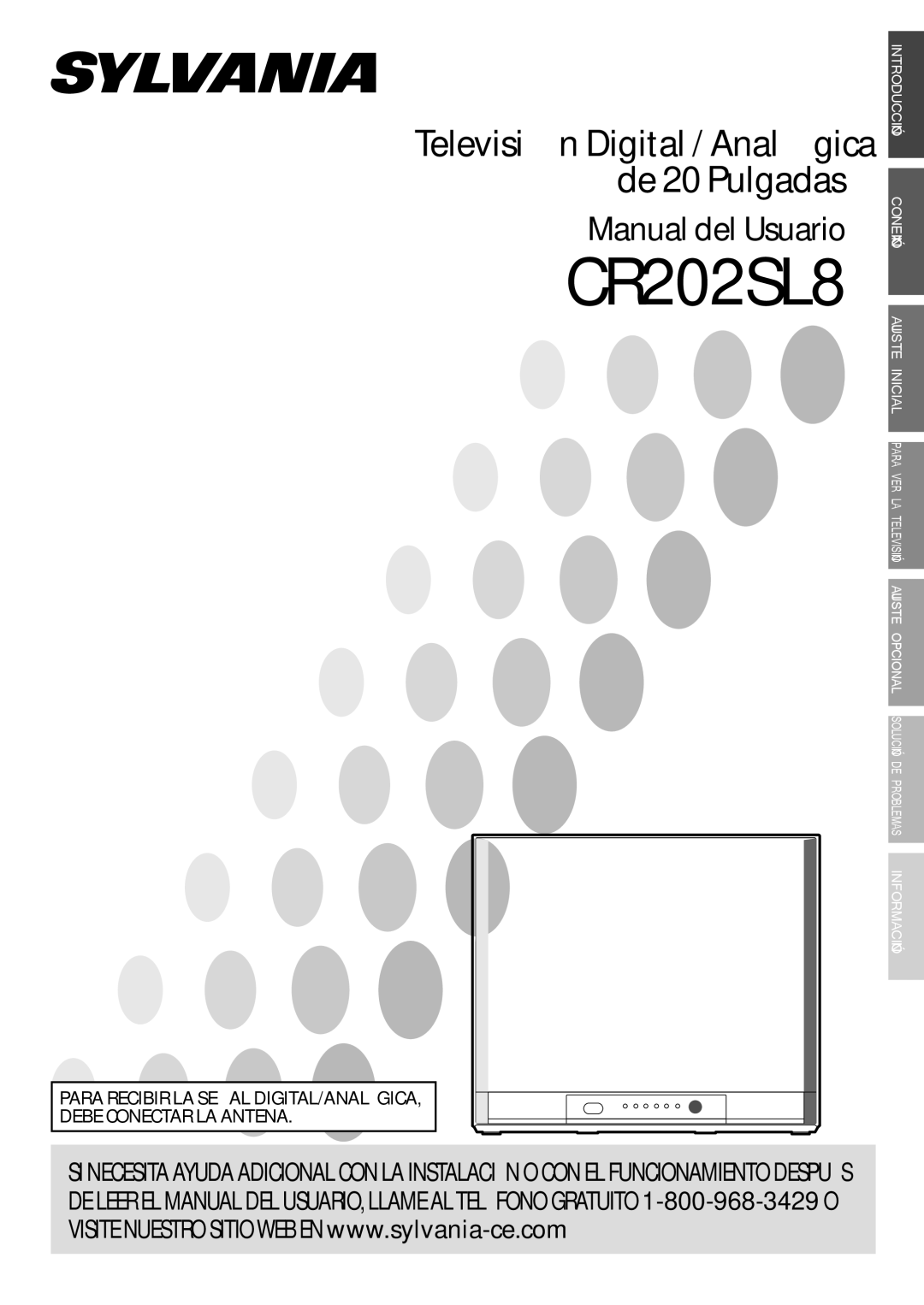 Sylvania CR202SL8 owner manual Manual del Usuario 