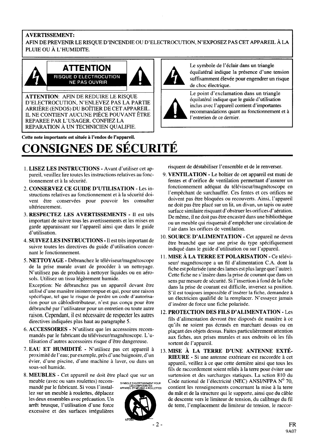 Sylvania D3913CLC manual 