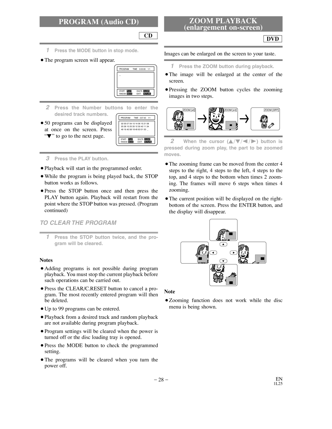 Sylvania DVC850C owner manual Zoom Playback 