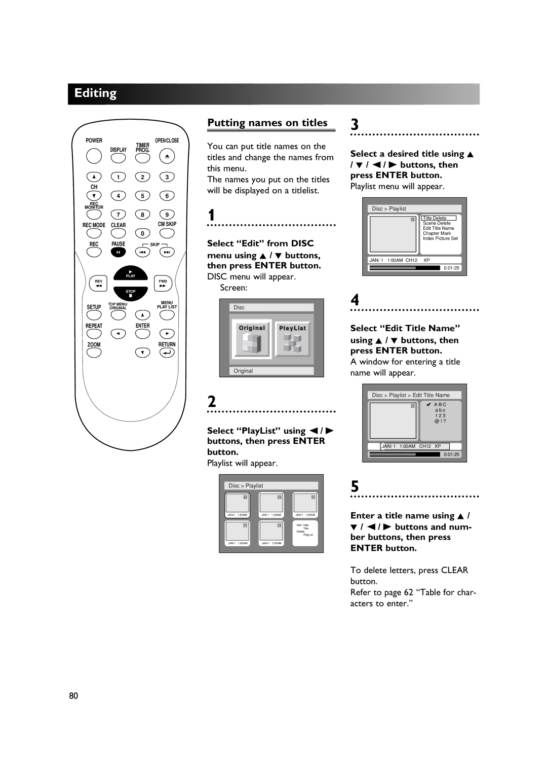 Sylvania DVR90DE owner manual Disc 