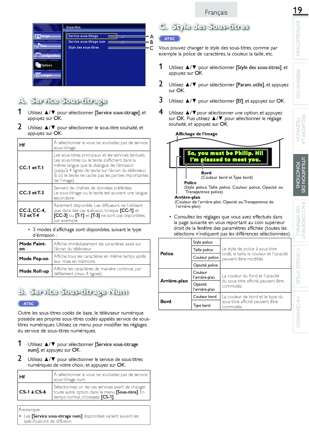 Sylvania lc160552 owner manual Appuyez sur OK, Sur OK, Souhaité, et appuyez sur OK 