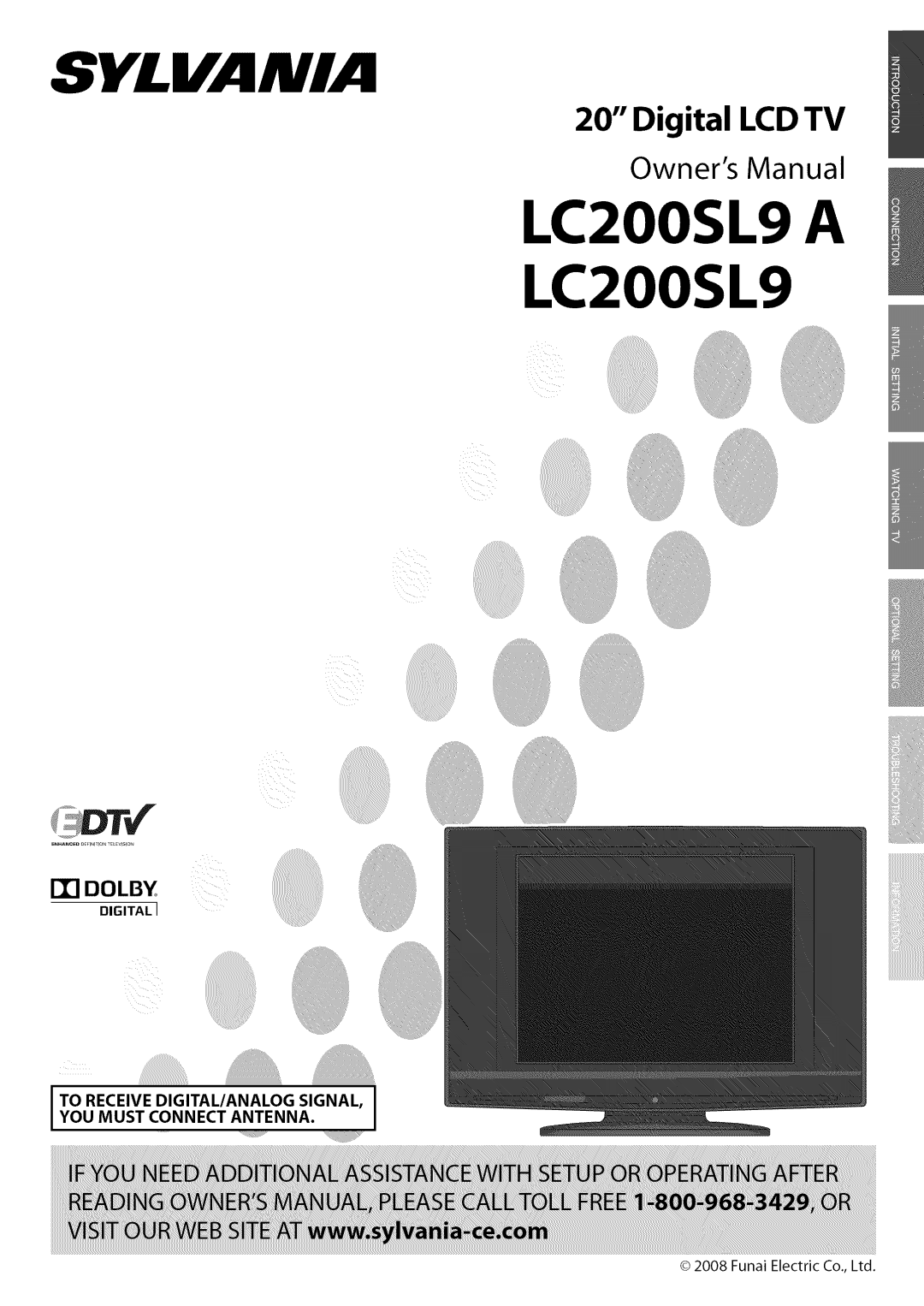 Sylvania LC200SL9 owner manual LC2OOSL9 a, Digital 