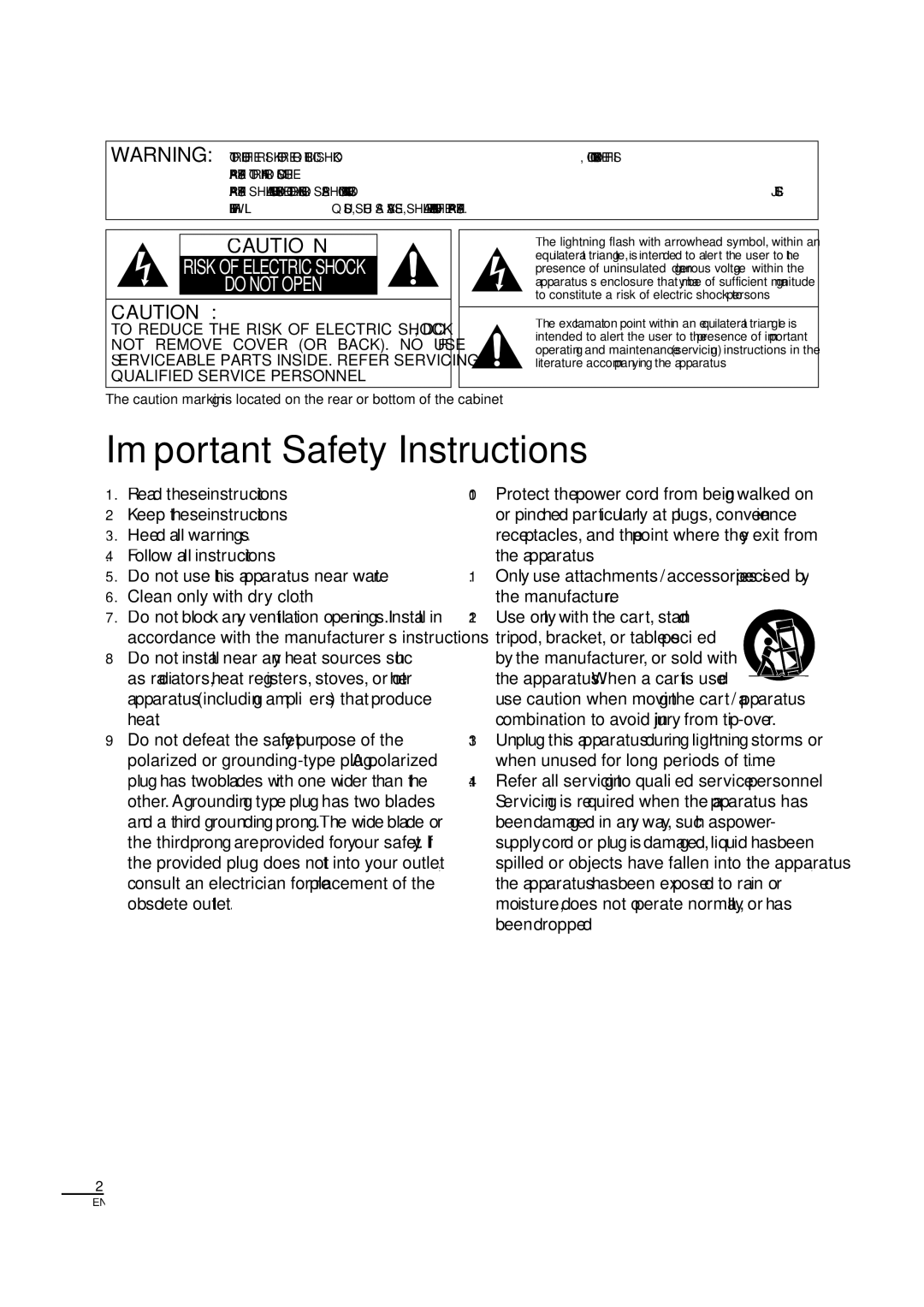 Sylvania LC407SS1, A01PDUH owner manual Manufacturer, Exclamation point within an equilateral triangle is 