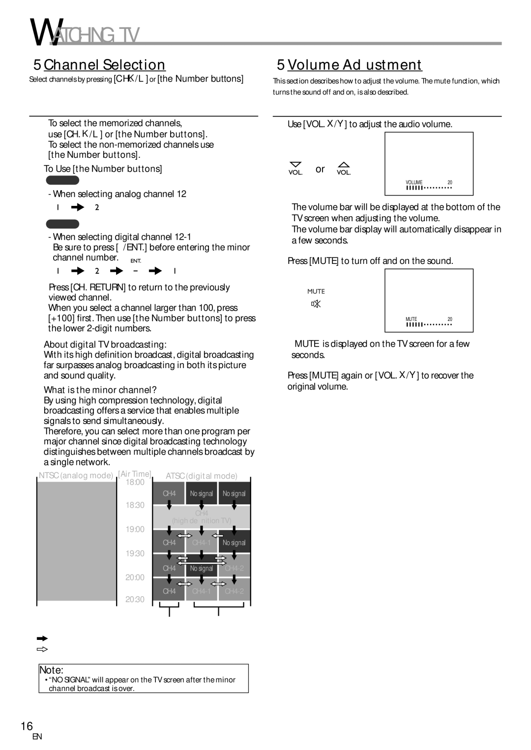 Sylvania LD155SC8 owner manual Watching TV, Channel Selection, Volume Adjustment 