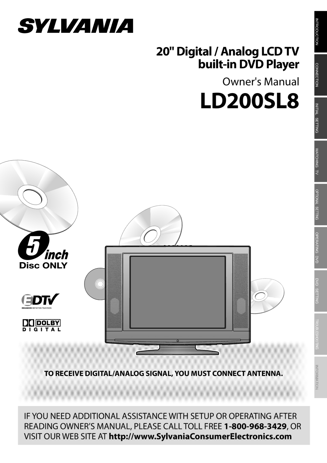 Sylvania LD200SL8 owner manual 