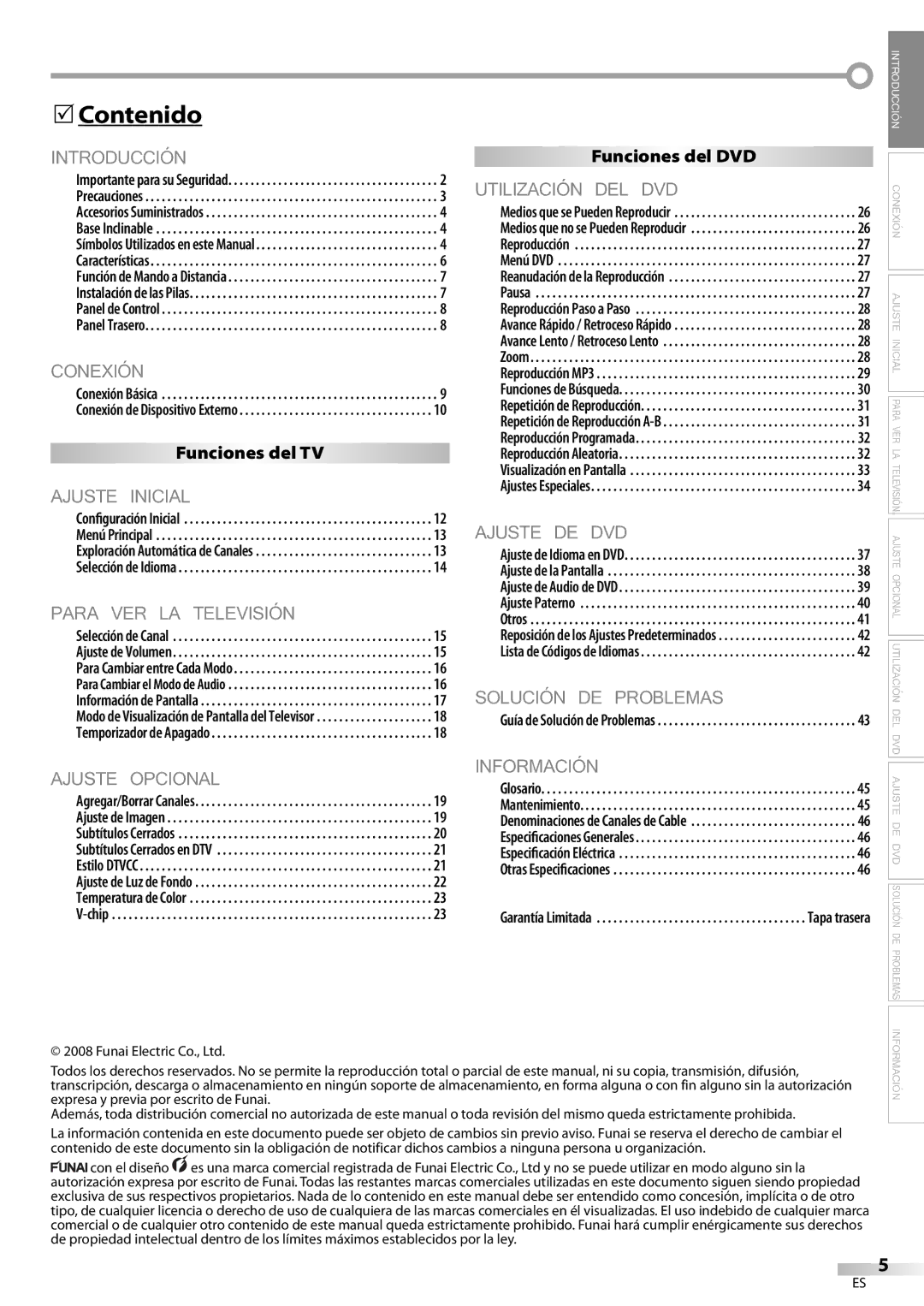 Sylvania LD200SL9 owner manual Introducción, Contenido 