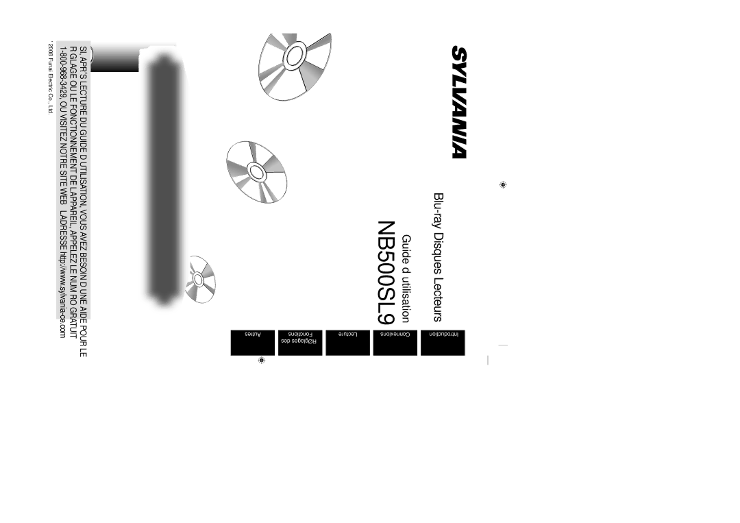 Sylvania NB500SL9 owner manual Fonctions 