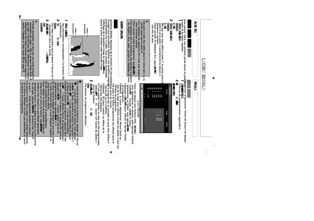 Sylvania NB500SL9 owner manual Lecture Spéciale, Répété, Paramètre PIP Picture-in-Picture 