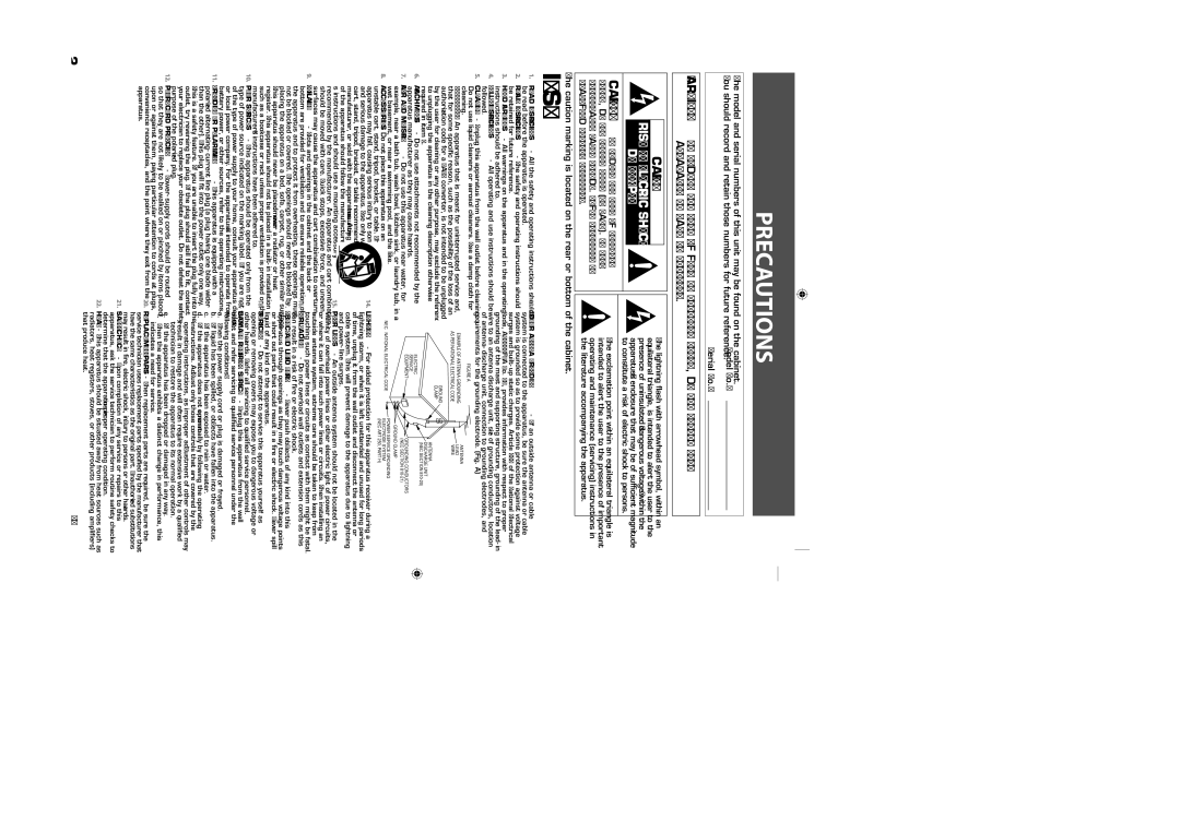 Sylvania NB500SL9 owner manual Precautions, Do not Open 