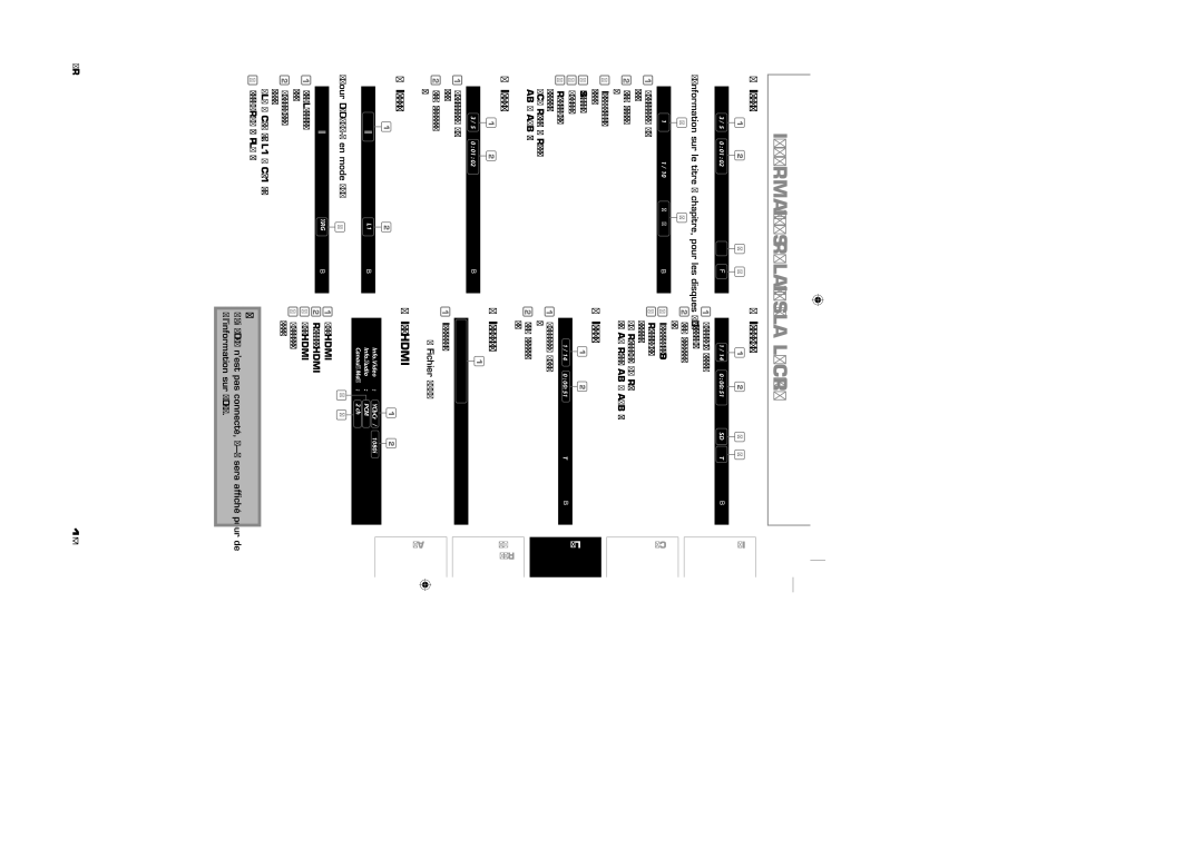 Sylvania NB501SL9 owner manual Information sur le chapitre, Information sur le titre, Information sur la piste/le fichier 