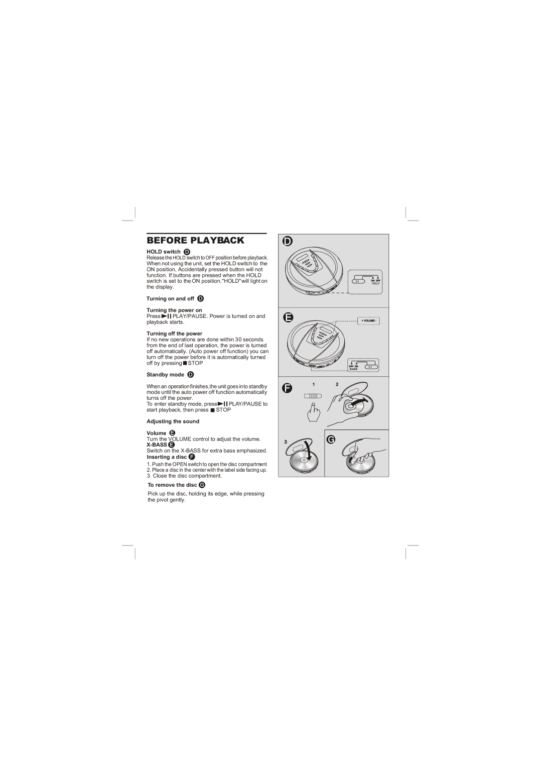 Sylvania SCD152 operating instructions Before Playback 