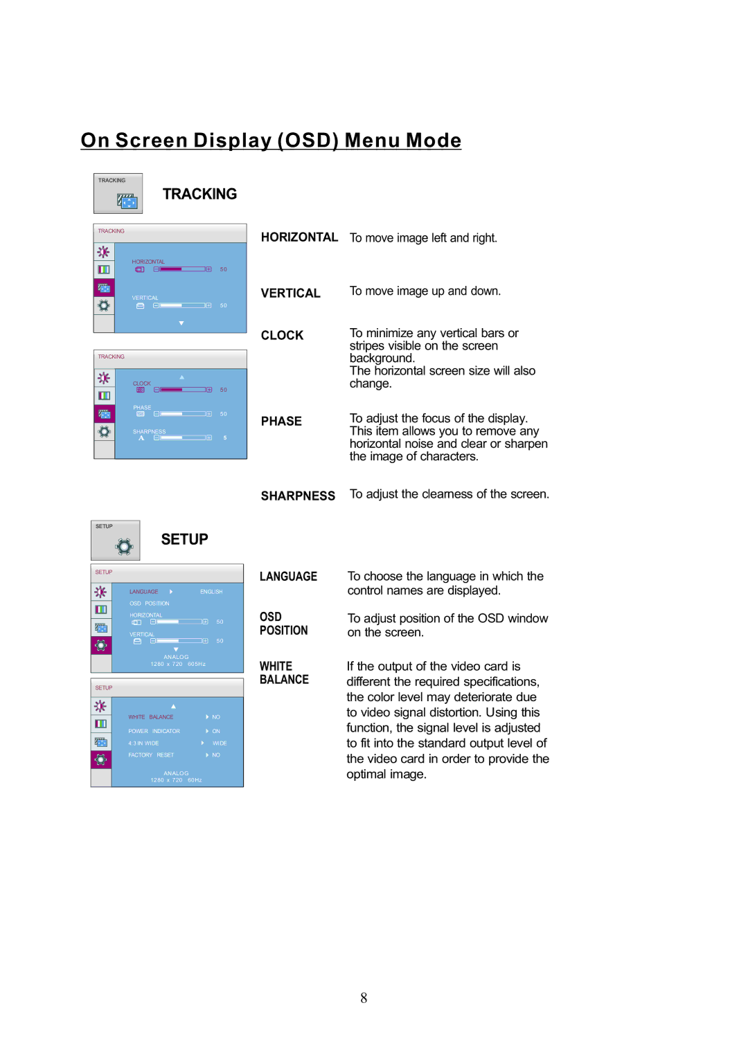 Sylvania SCM2201, SCM2401, SCM1901, SCM2001 user manual Tracking 