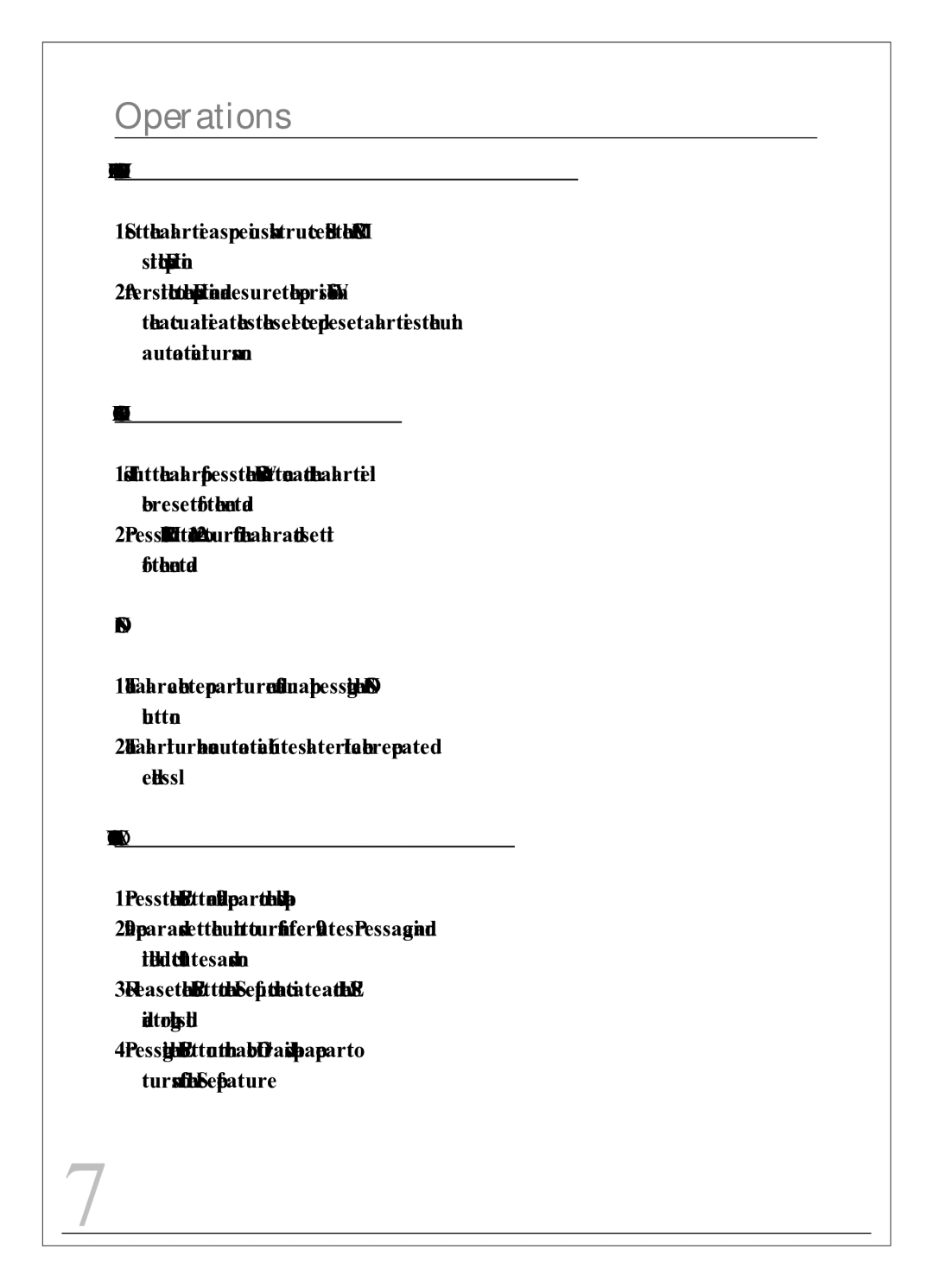 Sylvania SCR4947 owner manual To SET the Alarm to Wake to Buzzer, To Shut the Alarm OFF, To Activate the Sleep Function 