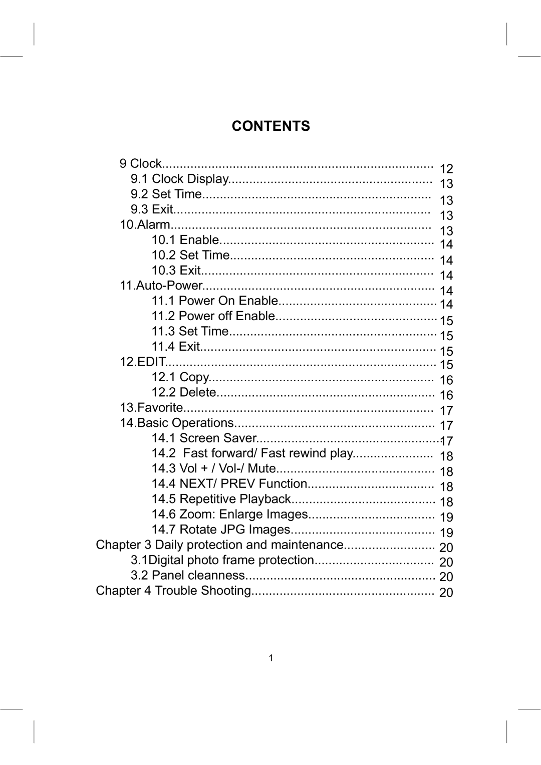 Sylvania SDPF1008 user manual Edit 