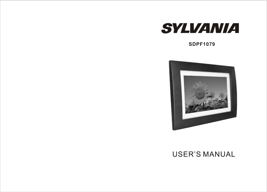 Sylvania SDPF1079 manual 