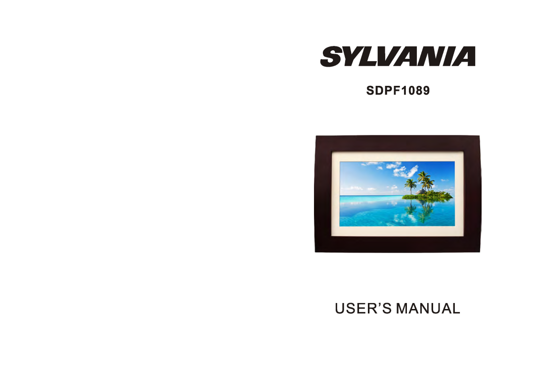 Sylvania SDPF1089 manual 