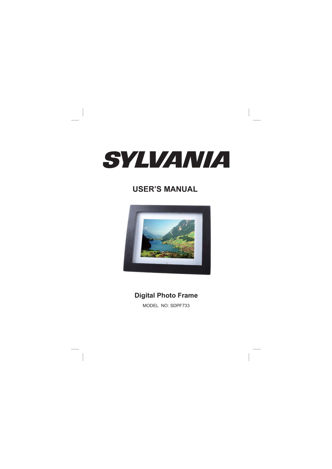 Sylvania SDPF733 user manual USER’S Manual 