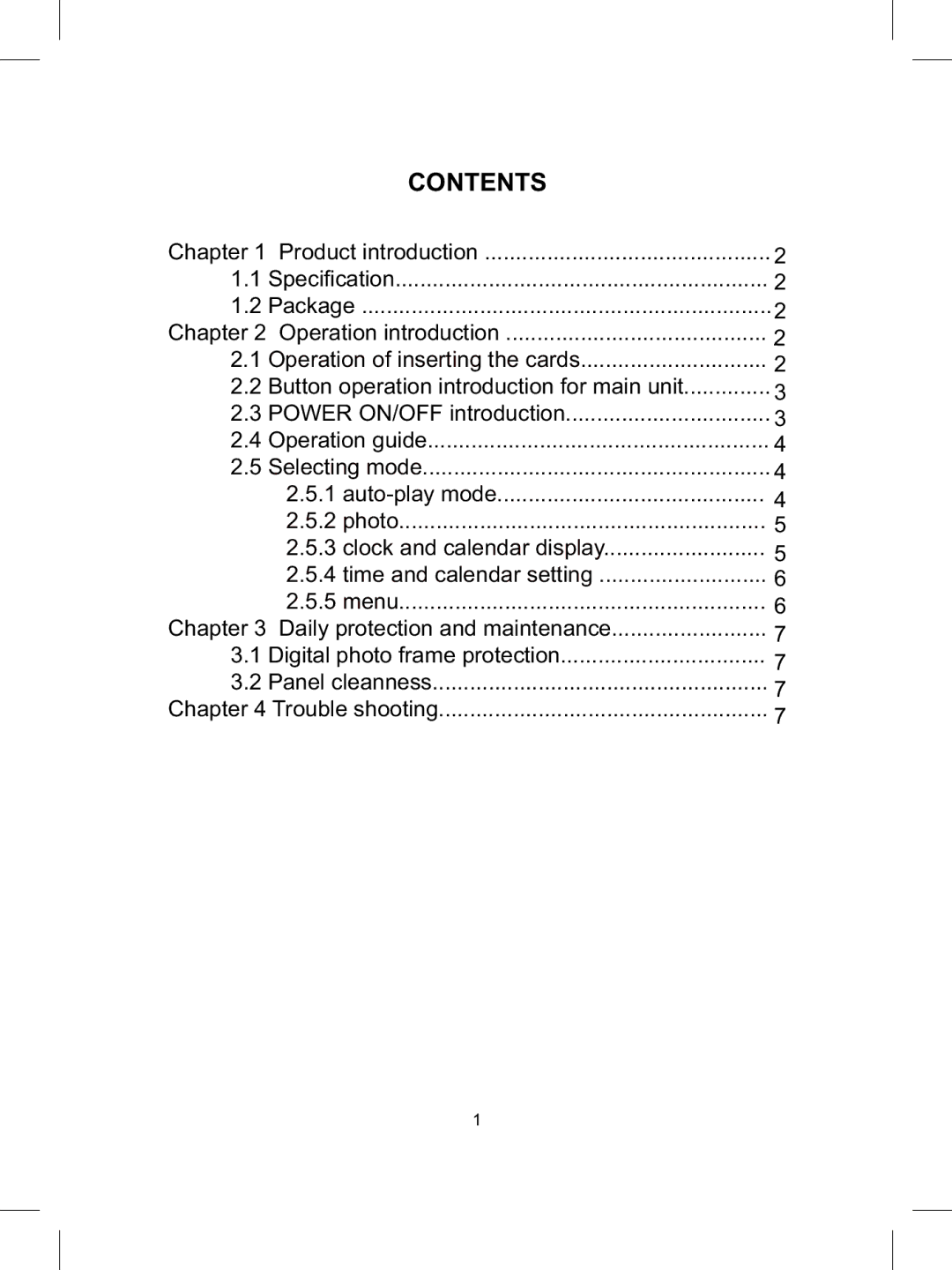 Sylvania SDPF785 user manual Contents 