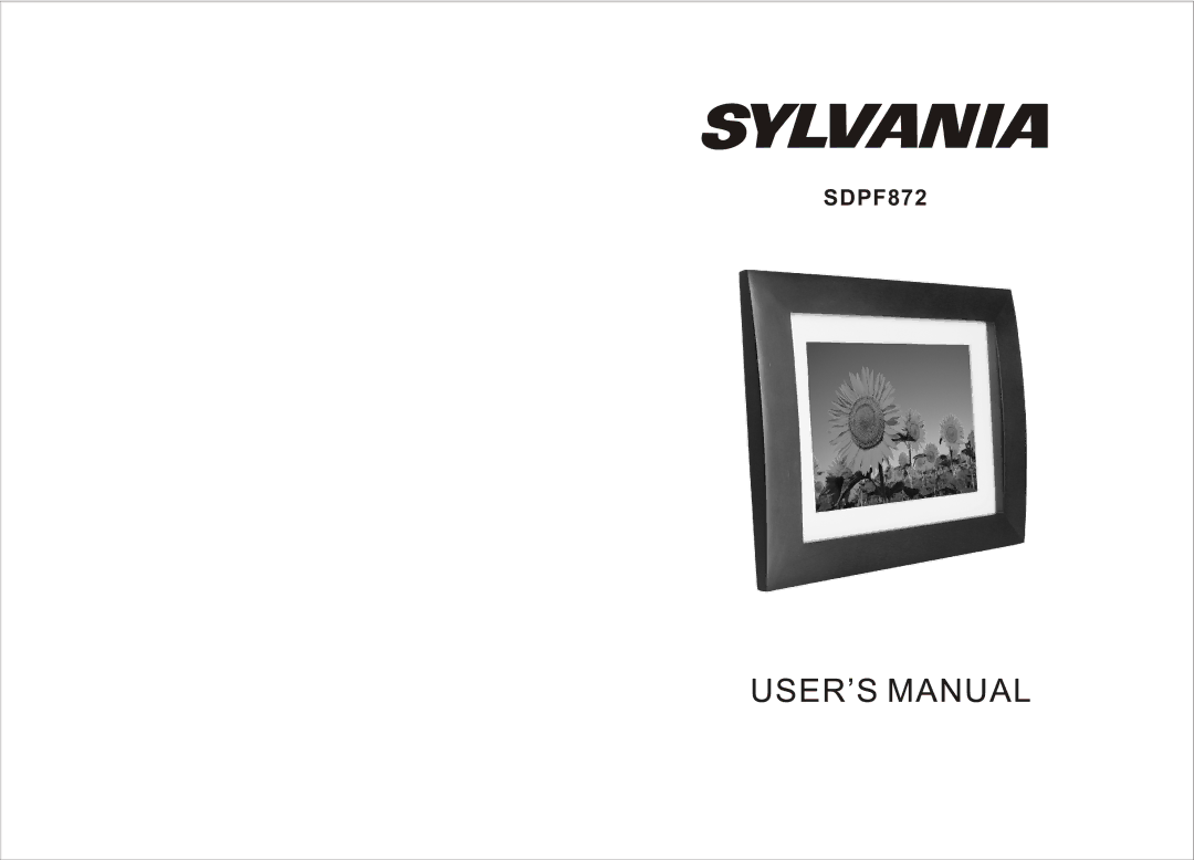 Sylvania SDPF872 manual 