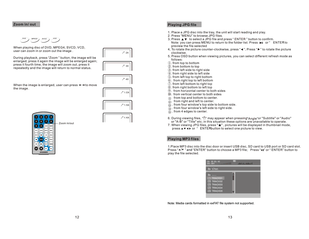 Sylvania SDVD1030 manual 