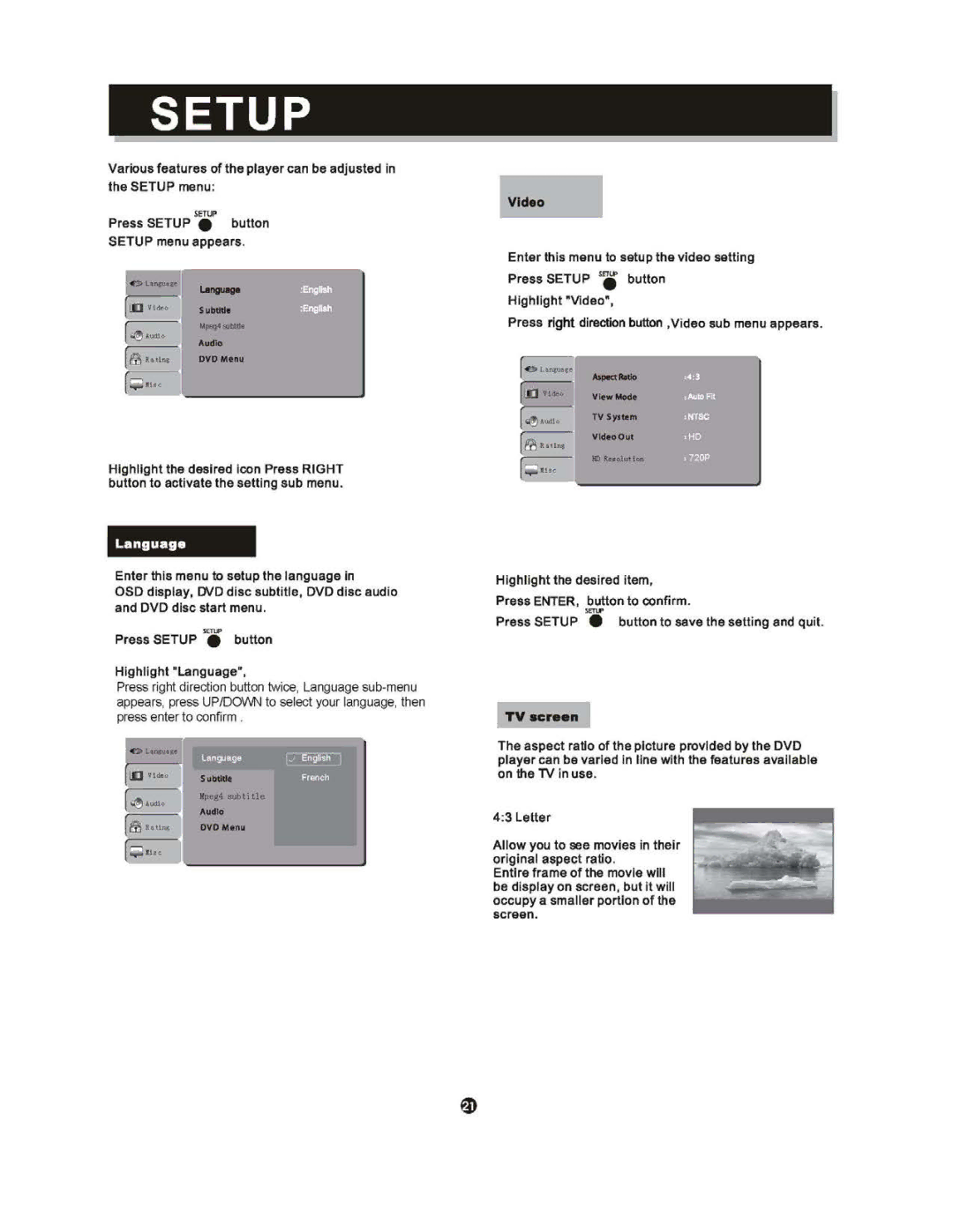 Sylvania SDVD6670 manual 