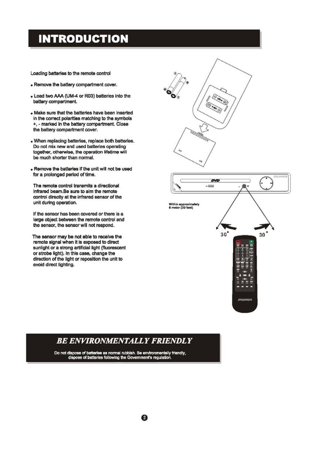 Sylvania SDVD6670 manual 