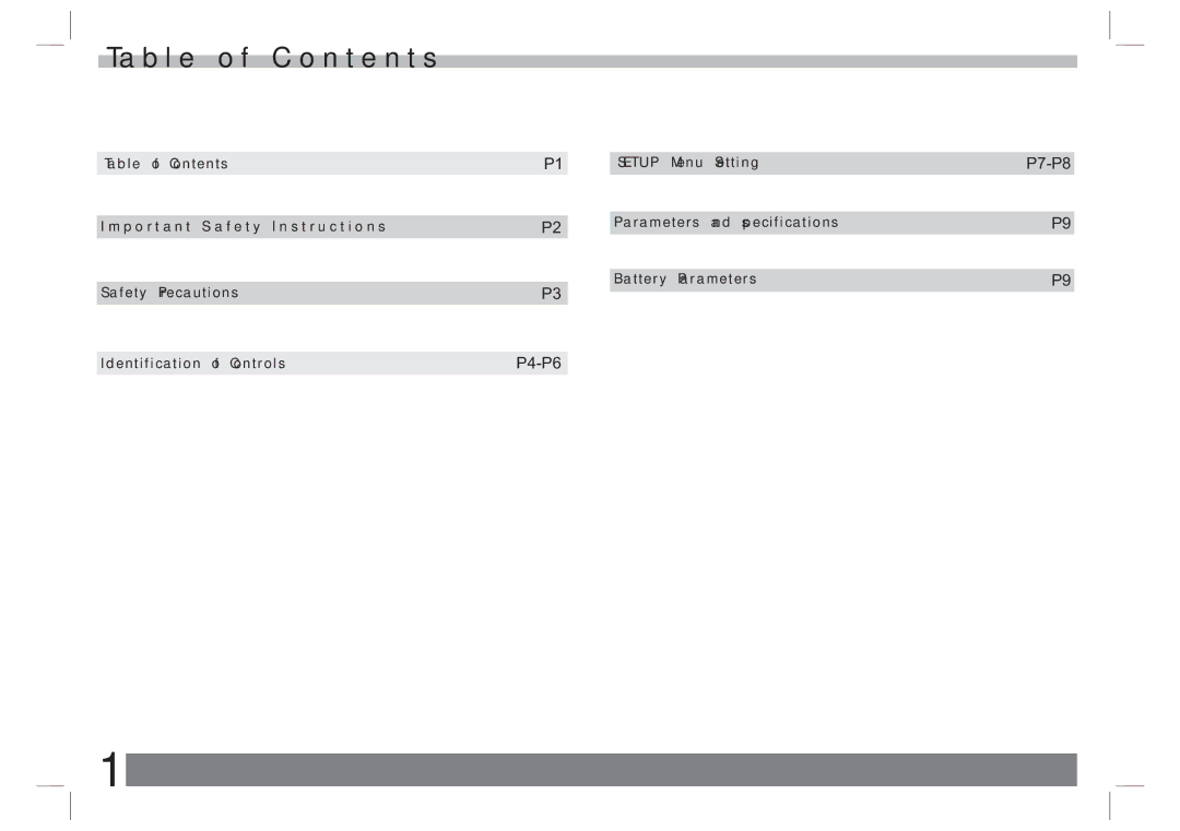 Sylvania SDVD7024 user manual Table of Contents 