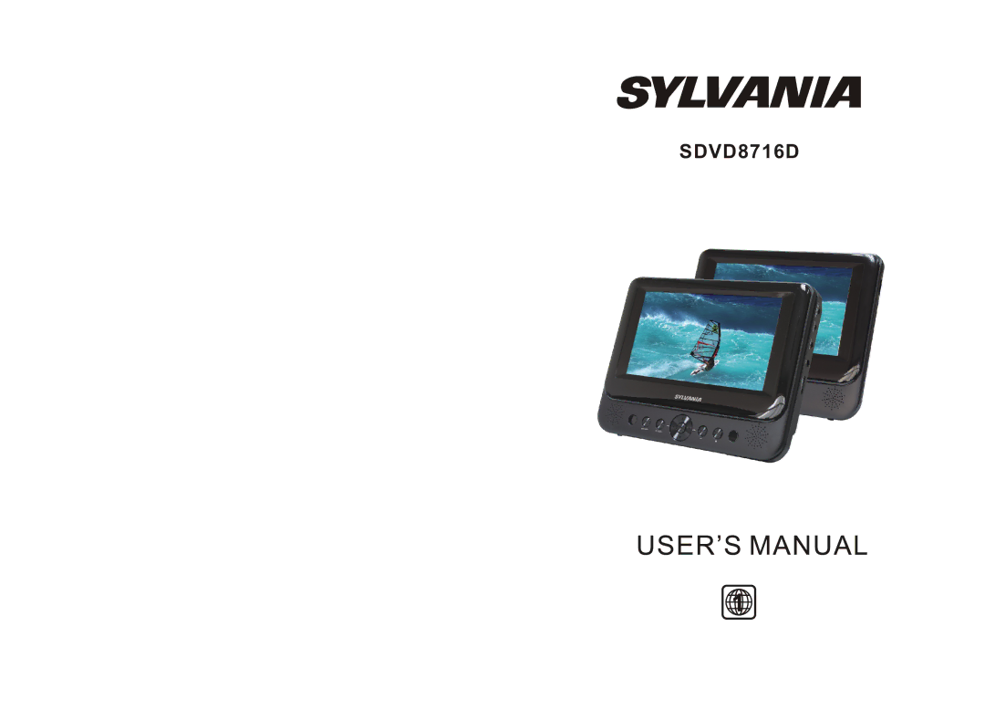 Sylvania SDVD8716D manual 