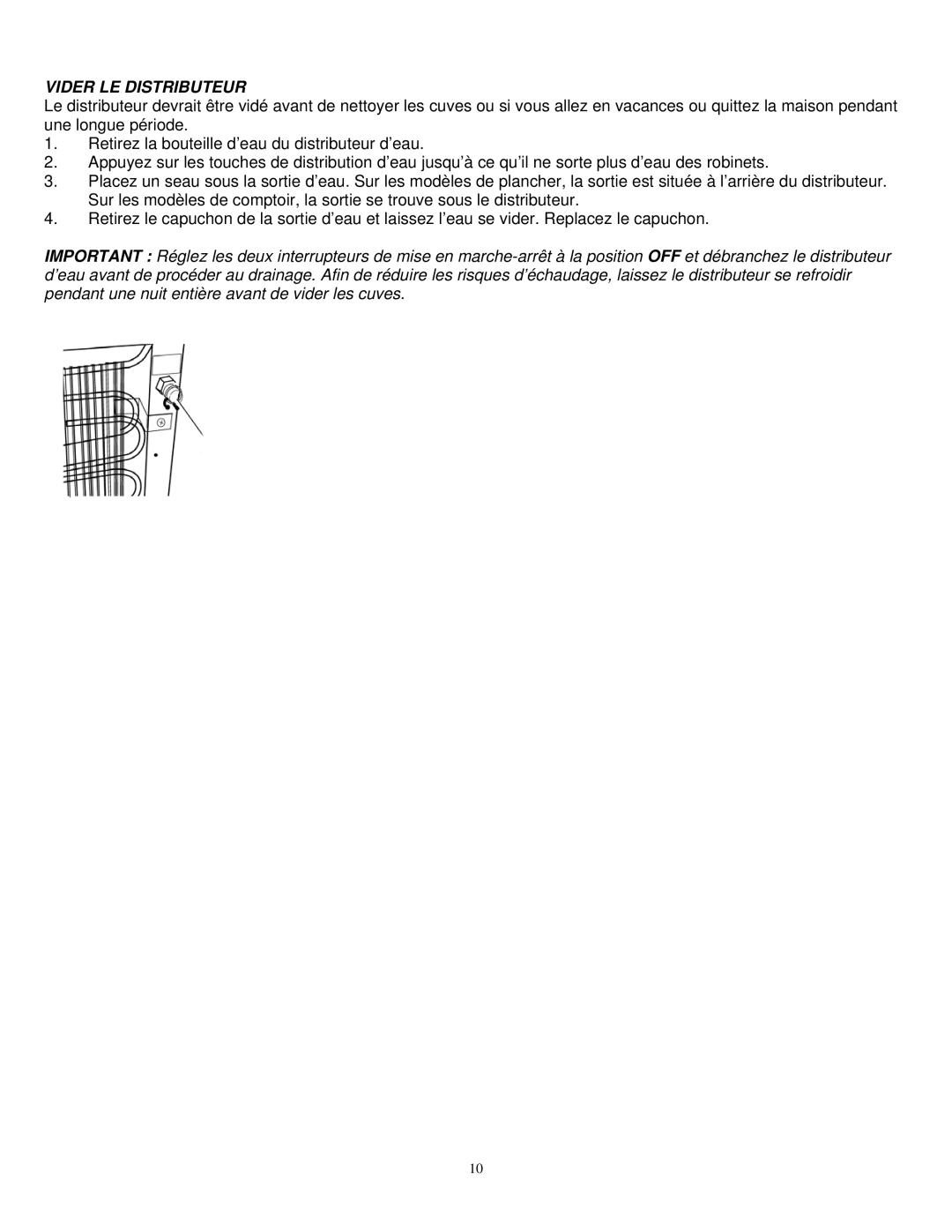 Sylvania SE80092 instruction manual Vider LE Distributeur 