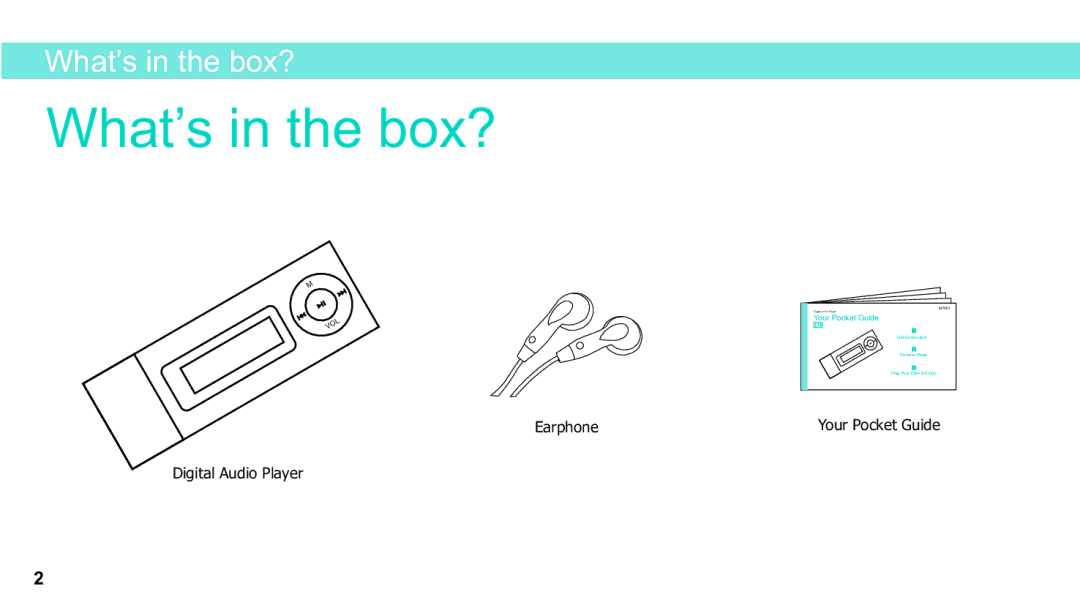 Sylvania SMPK2312 manual What’s in the box? 