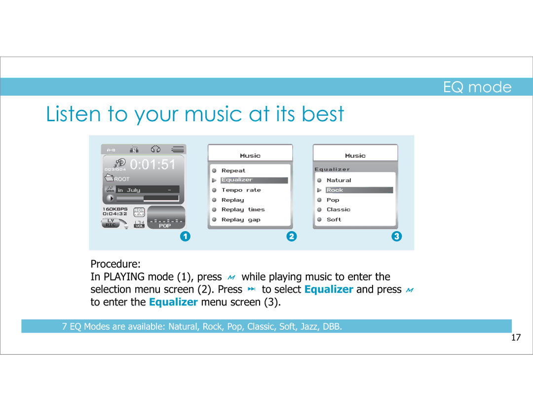 Sylvania SMPK4049 manual Listen to your music at its best 