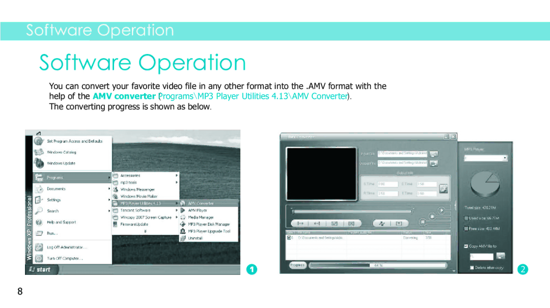 Sylvania SMPK4083 manual Software Operation 