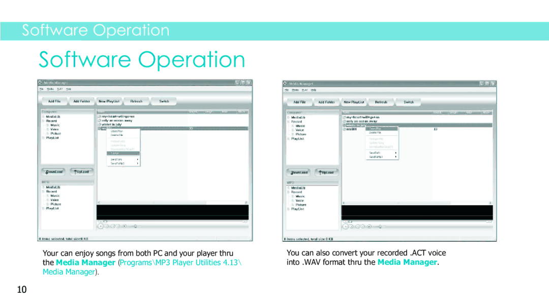 Sylvania SMPK4083 manual Software Operation 