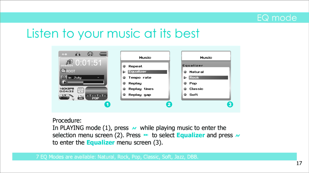 Sylvania SMPK4083 manual Listen to your music at its best 