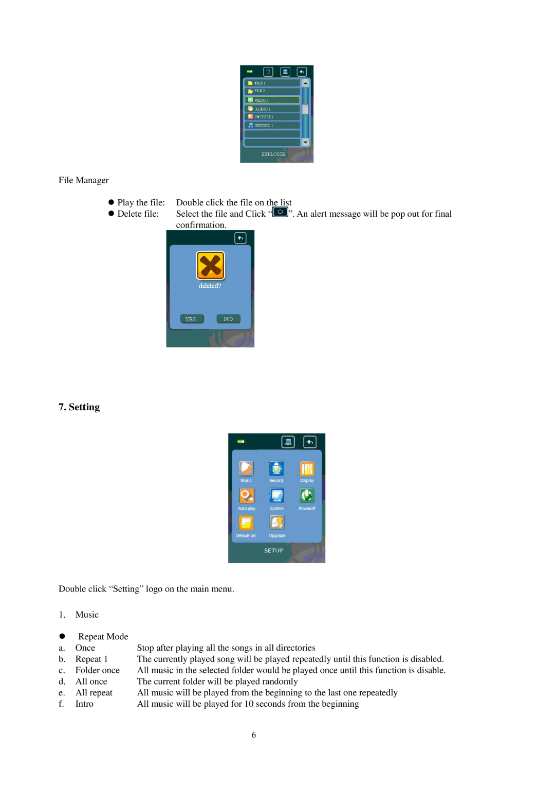 Sylvania SMPK8858 user manual Setting 