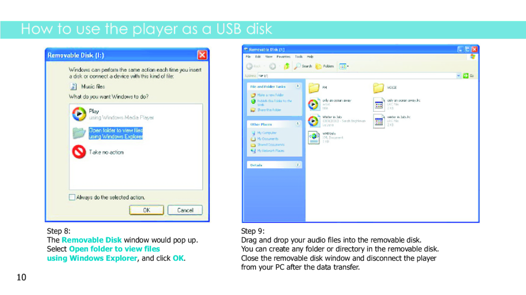 Sylvania SMPS1017 manual Using Windows Explorer, and click OK 