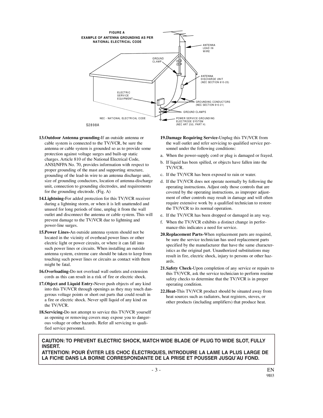 Sylvania SRC21135 owner manual 8 9 8 a 