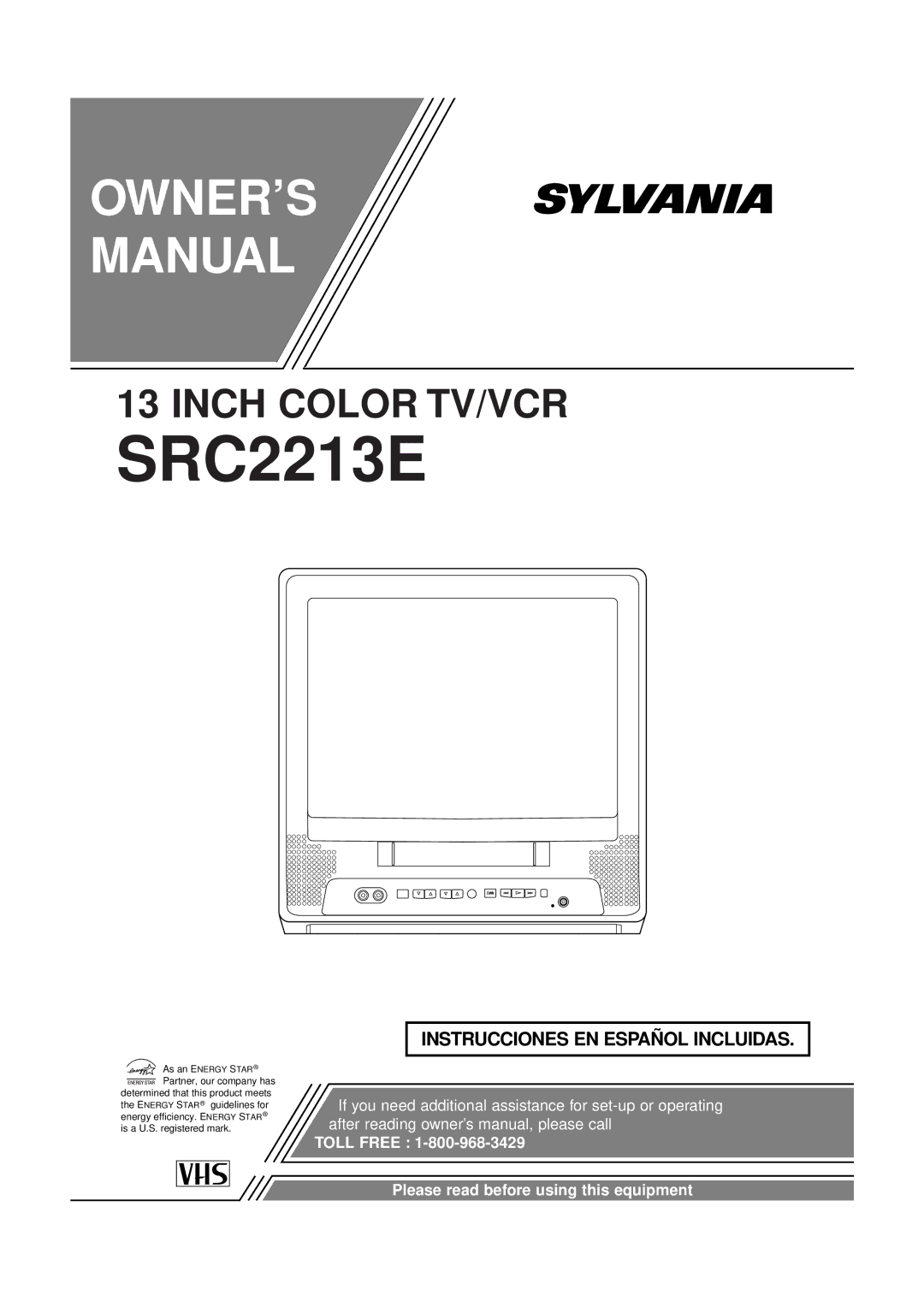 Sylvania SRC2213E owner manual 