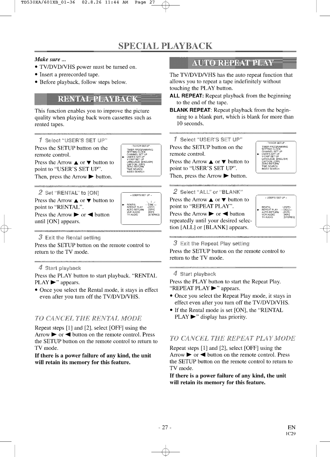 Sylvania SRCD223, SRCD227 owner manual Cancl the Aenta L zODE, @H÷otUSEIIS 9£7, Users, ÷llectALl? or 1131!,ANK, Repeat 