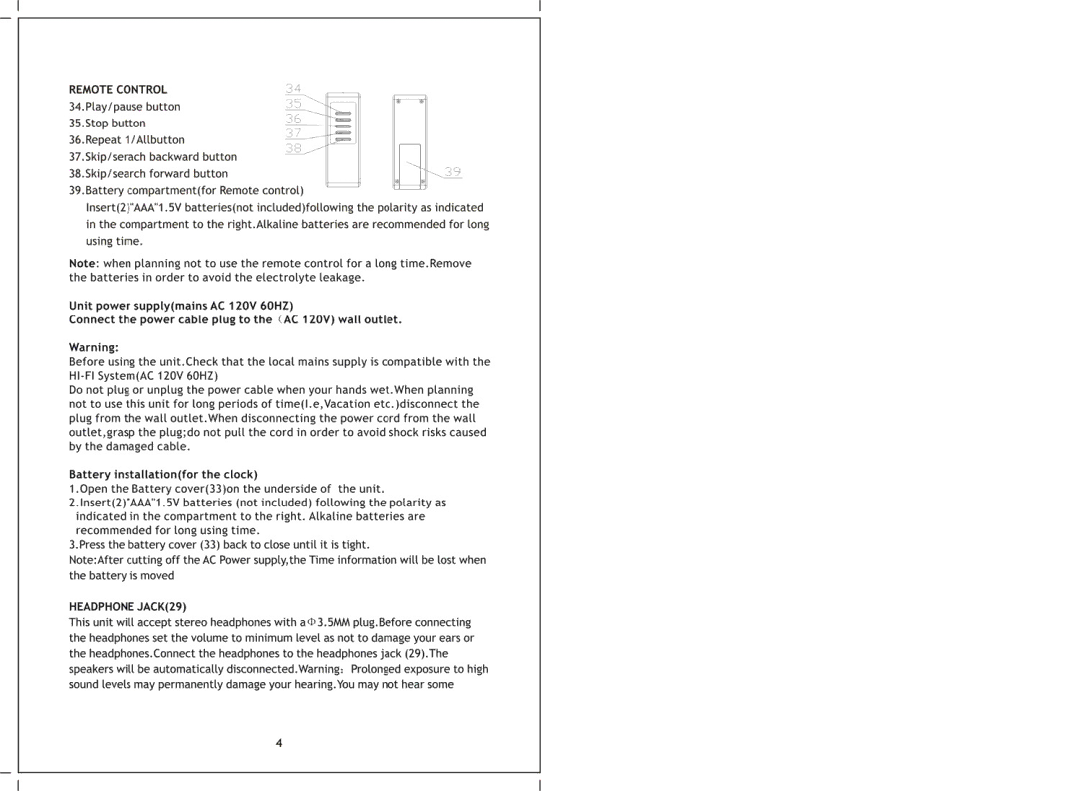 Sylvania SRCD635 manual 