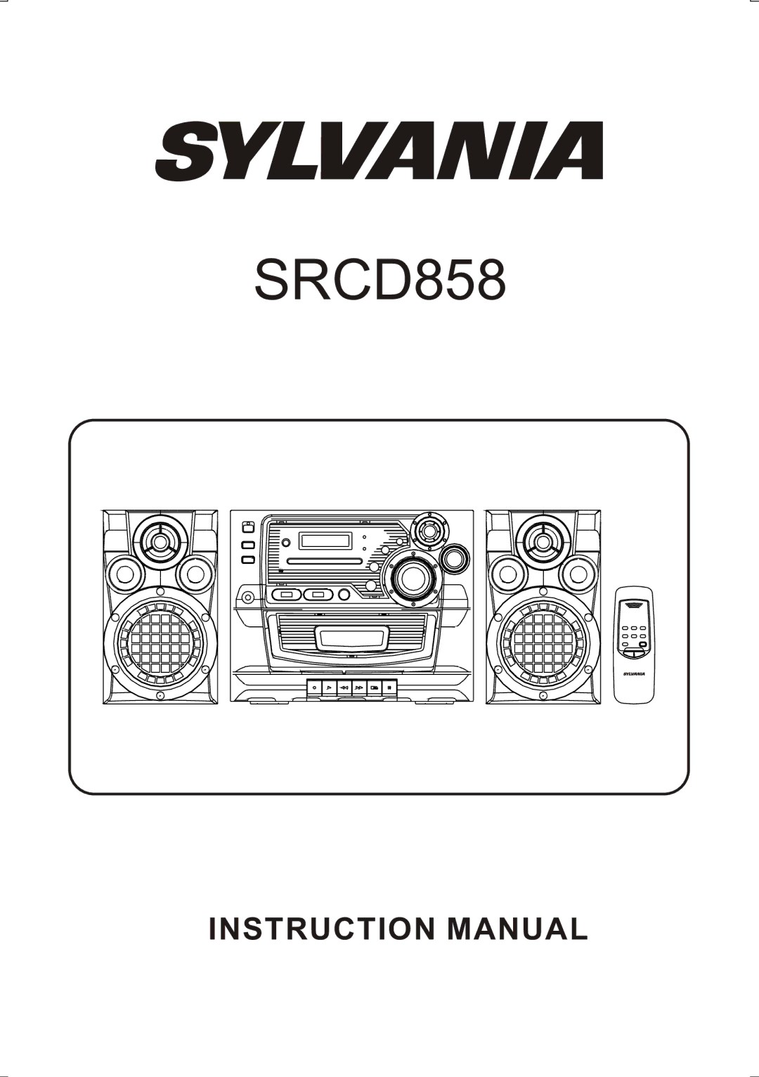 Sylvania SRCD858 instruction manual 