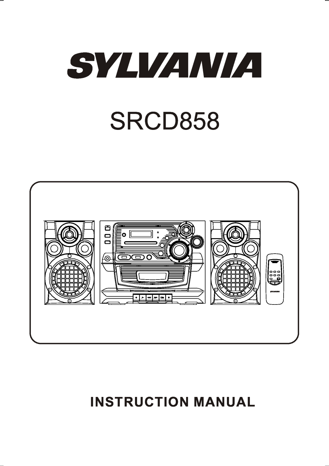 Sylvania SRCD858 instruction manual 