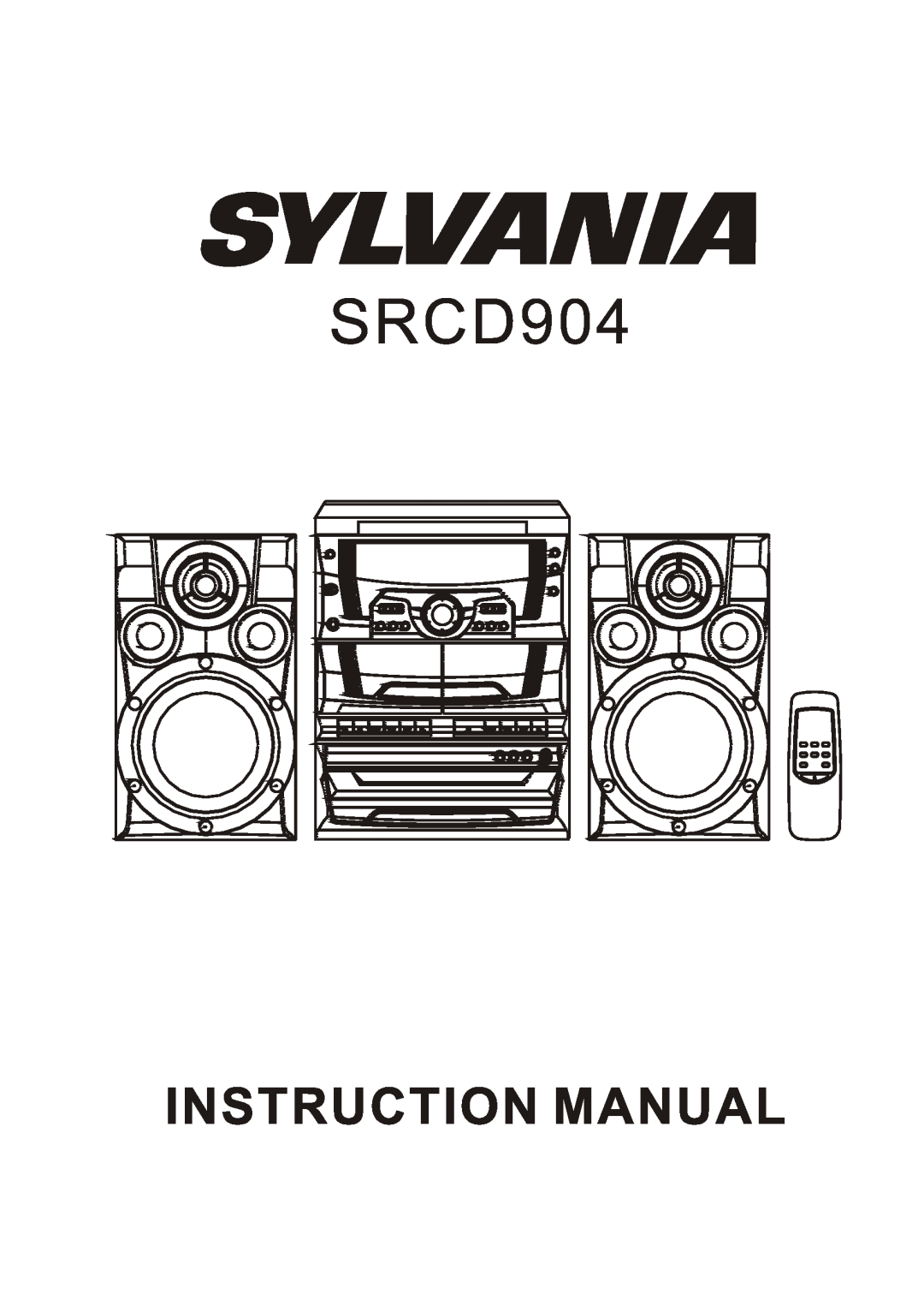 Sylvania SRCD904 manual 