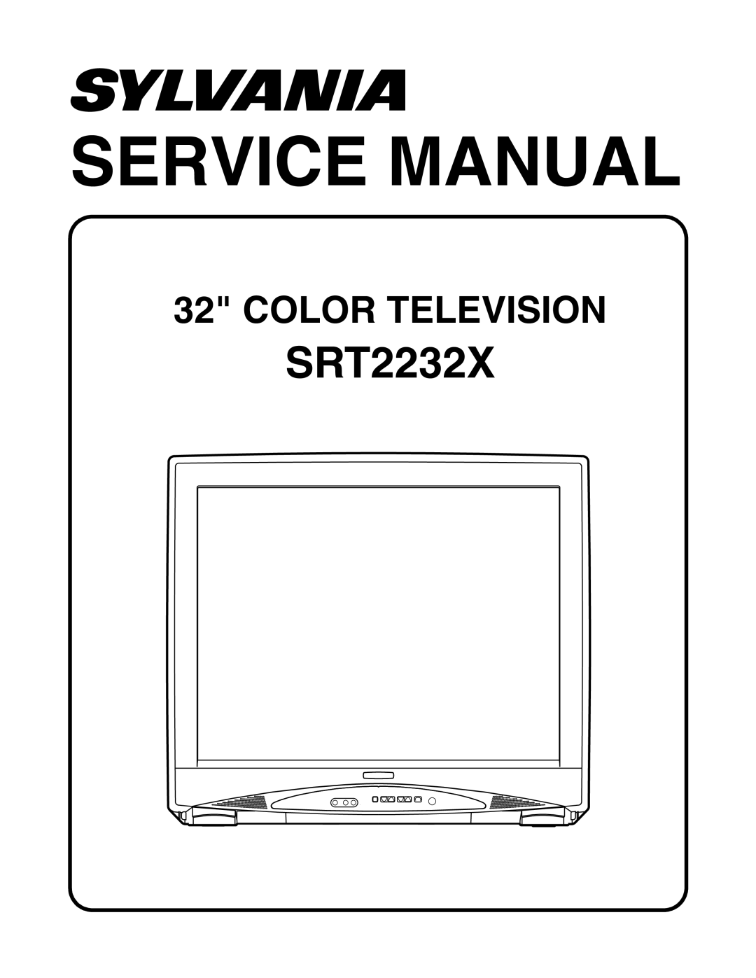 Sylvania SRT2232X service manual 