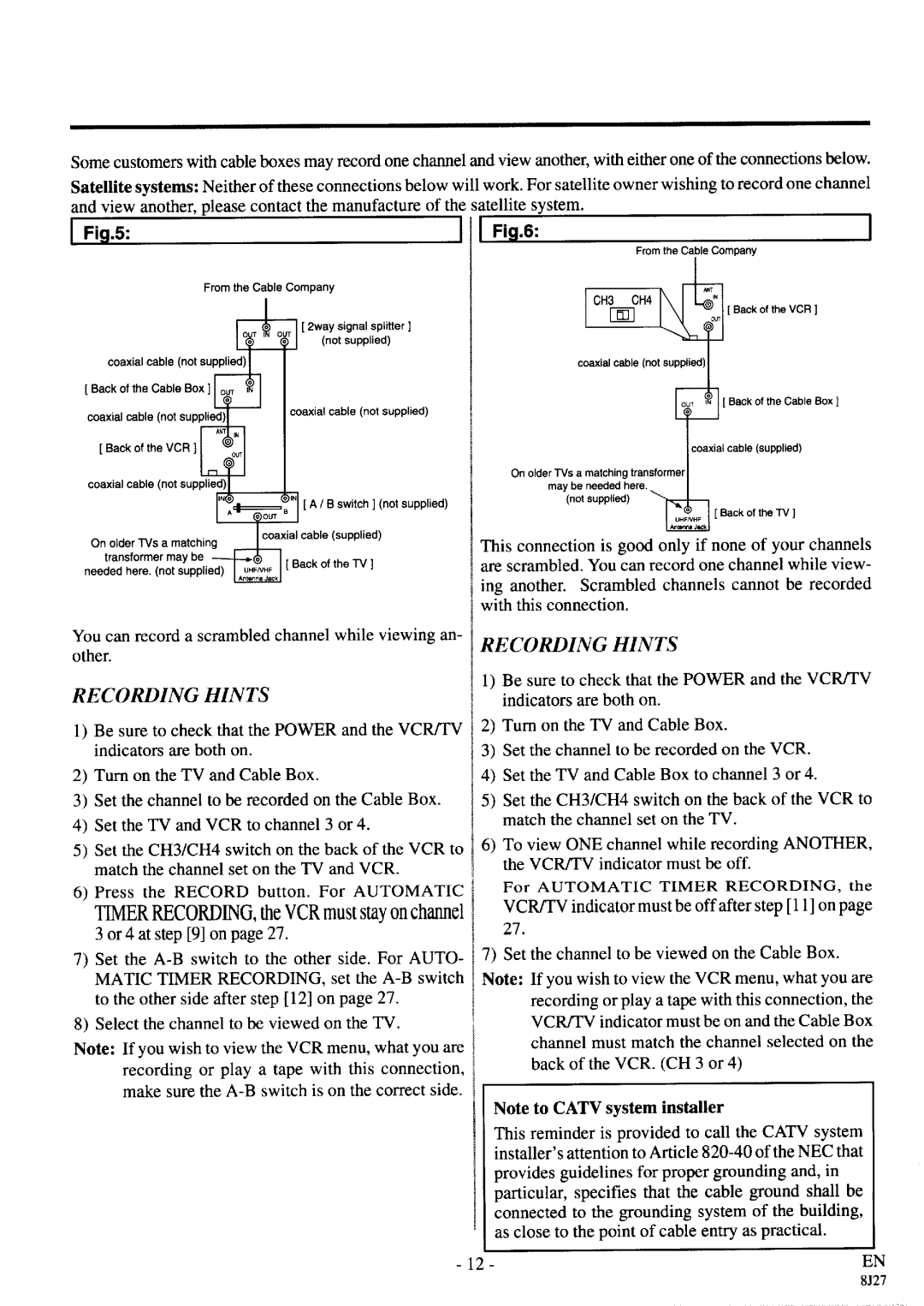 Sylvania SRV196 manual 