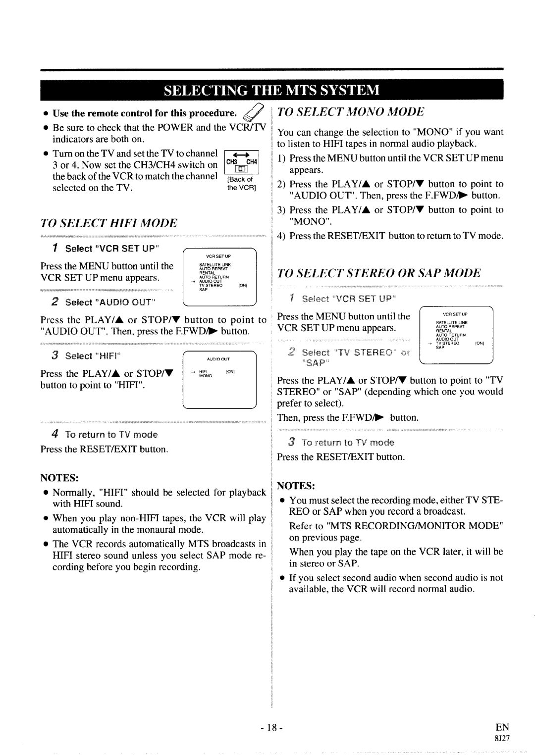 Sylvania SRV196 manual 