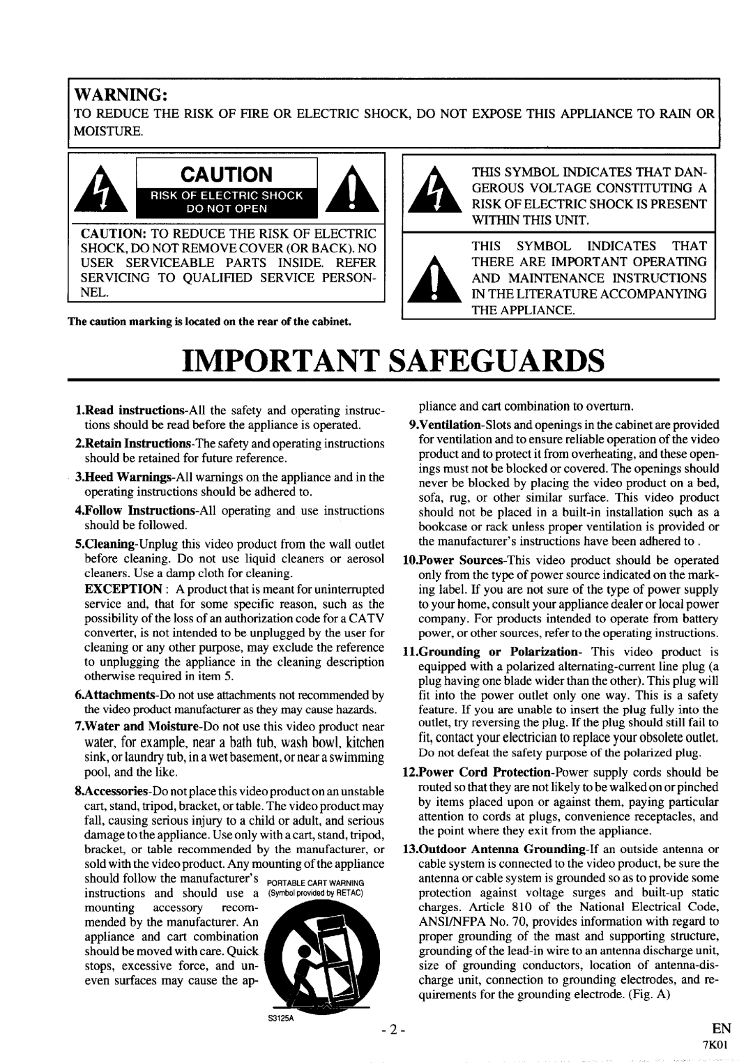 Sylvania SRV196 manual 