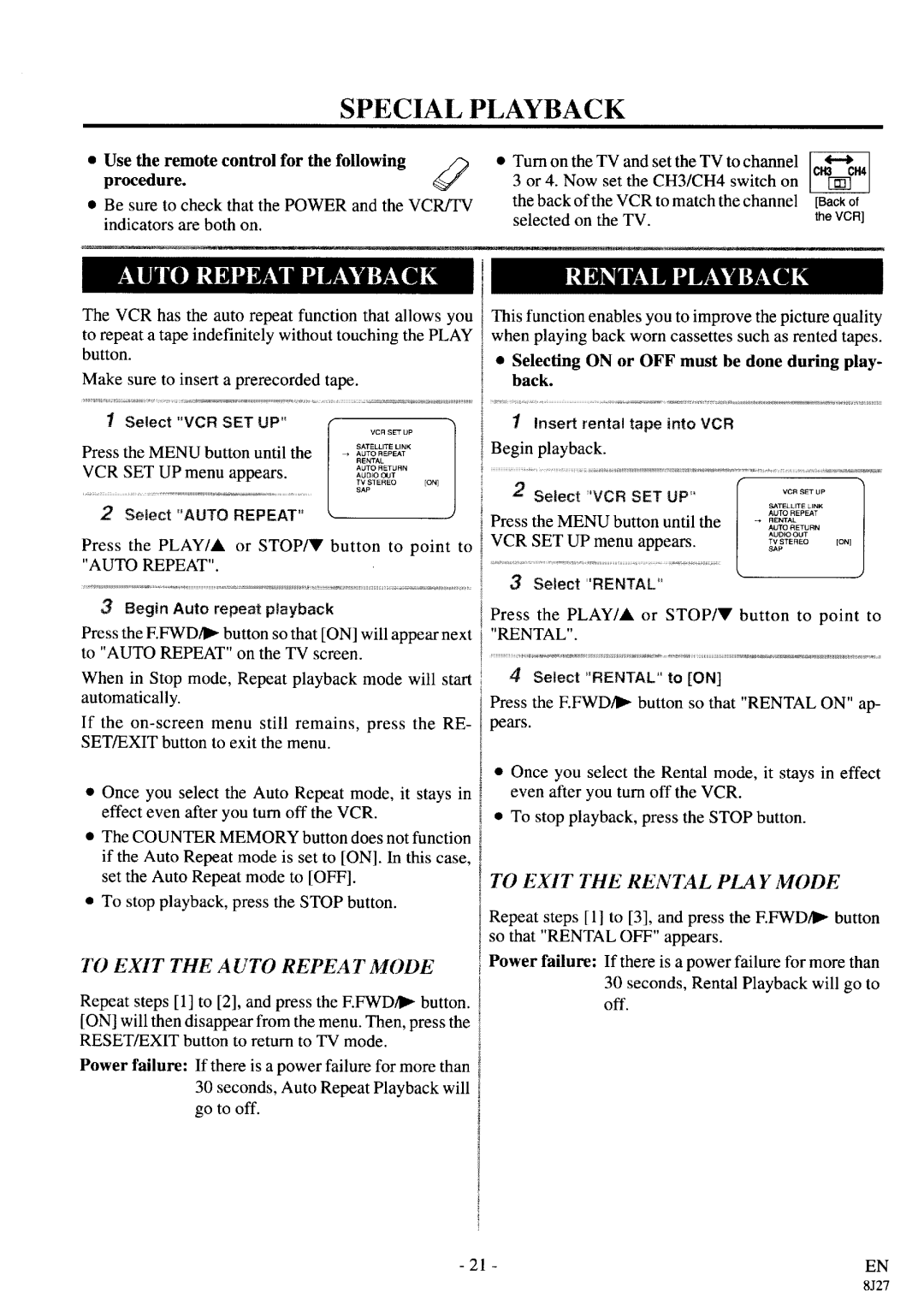 Sylvania SRV196 manual 