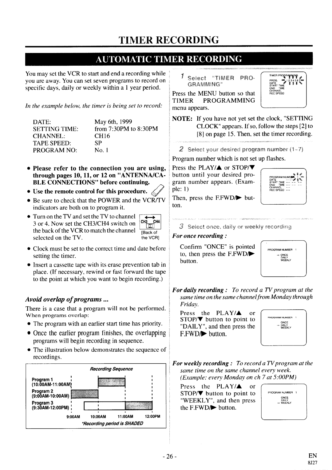 Sylvania SRV196 manual 