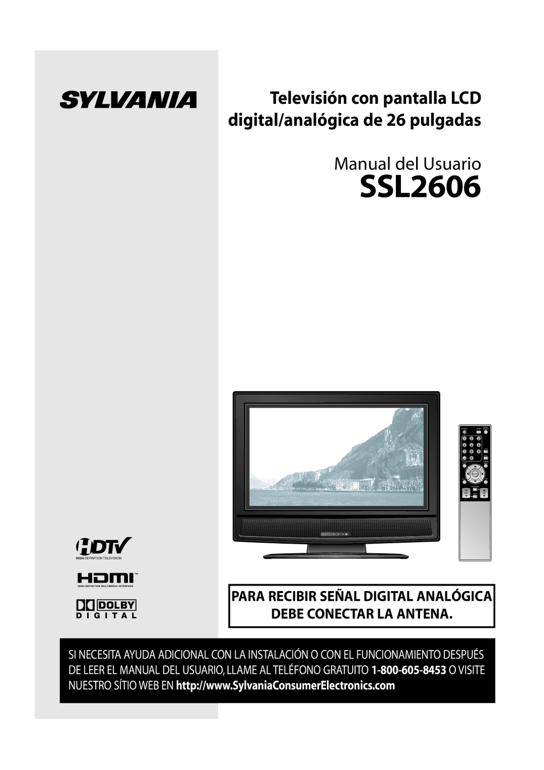 Sylvania SSL2606 owner manual Manual del Usuario 